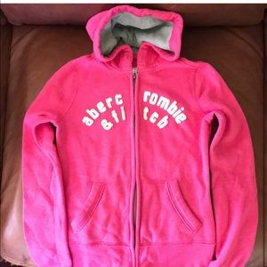 Abercrombie and Fitch Child Zip-up Pink Hardly Warm
